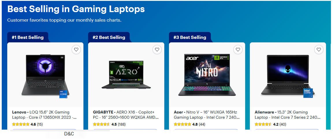 Best Selling in Gaming Laptops
