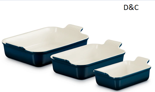 Heritage 3-Piece Rectangular Baking Dish Set