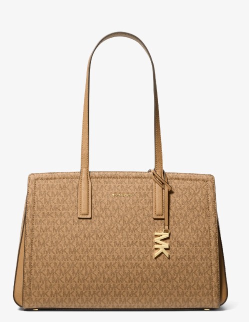 Laila Medium Signature Logo Tote Bag