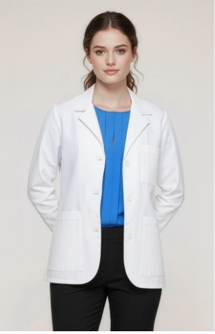 Scrubstar Women’s Core Essentials 28″ Long Lab Coat, Sizes XS-3XL