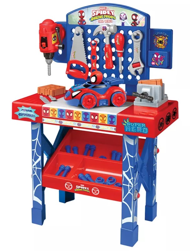 Spider-Man Take Apart Car Tool Bench Playset, Ages 3+