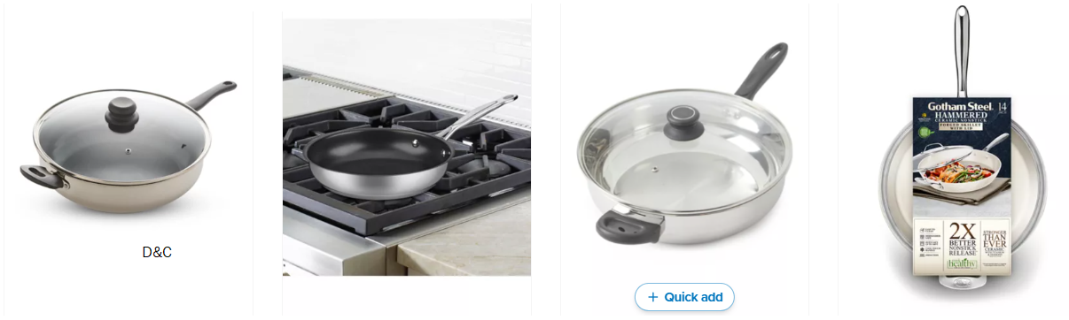 Frying Pans on big discounts.