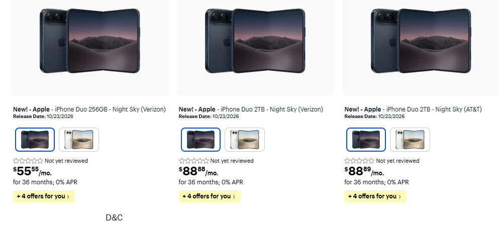 iPhone Duo coming soon