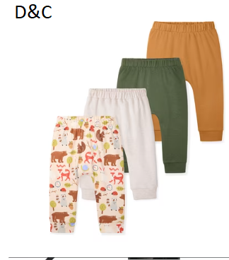 Garanimals Newborn & Baby Boy 100% Cotton Pull-On Jogger Pants, Sizes 0–24M, Single & 4-Pack