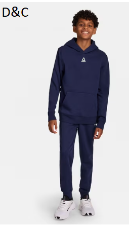 Reebok Kid’s Unisex Athletic Game Day Sport Core Hoodie & Jogger, 2-Piece Set, Sizes 4-18