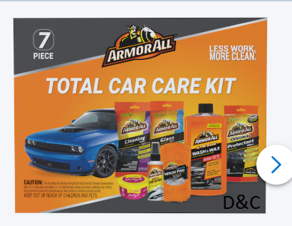Armor All Car Care Kit 7 -Count Liquid Car Exterior Cleaner