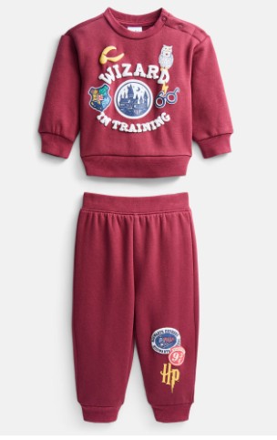 Harry Potter Baby Boys Fleece Sweatshirt and Pants Set, 2 Piece, Sizes 0/3M-24M