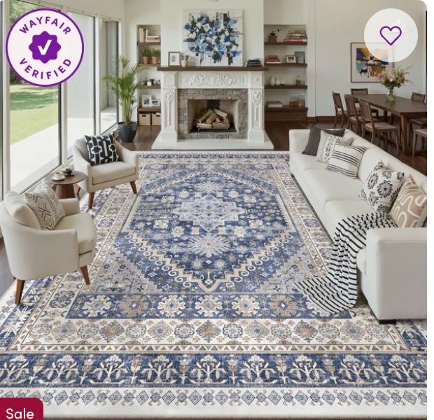 Large Ultra-Thin Colorful Moroccan Area Rug Washable Rugs For Home Decor