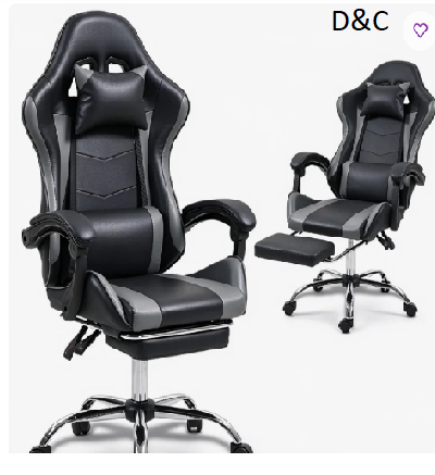 Gaming Chair with Massage Lumbar Support Ergonomic Video Game Chair for Adults