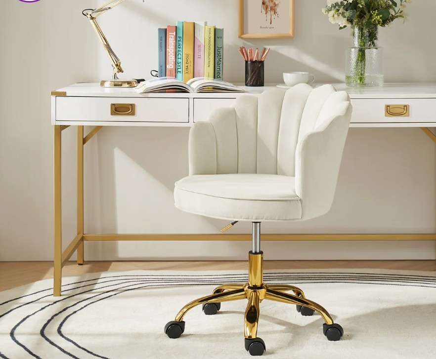 Belanda 23” W Modern Velvet Task Chair with Tufted Back