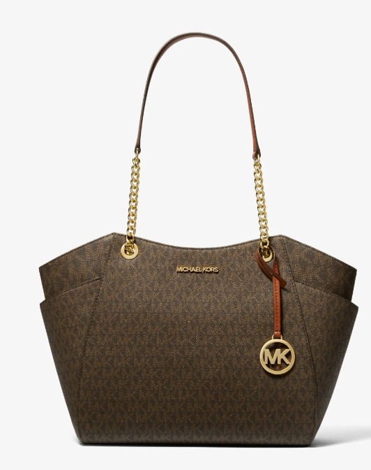 Jet Set Large Signature Logo Shoulder Bag