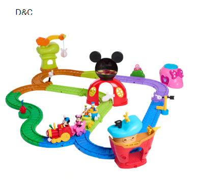 Disney Jr. Mickey Mouse Clubhouse Fun Track Set, 43 pieces, Kids Toys for Ages 3 and up