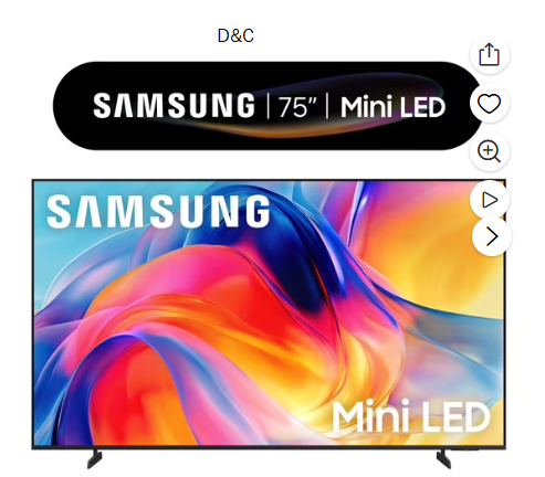 Samsung 75” Class M70HB Series Mini LED 4K UHD Samsung Vision AI Companion Smart Tizen TV 2026 – UN75M70HBFXZA