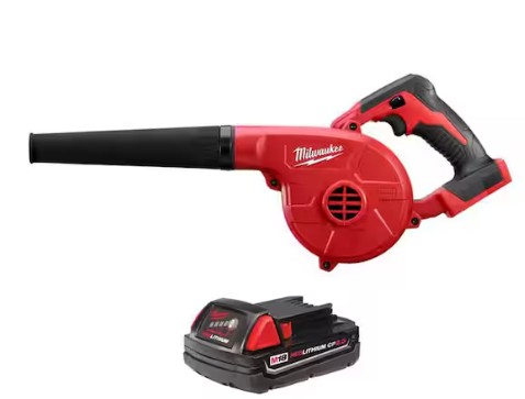 M18 18V Lith-Ion Cordless Compact Blower w/ 2.0 Ah Battery