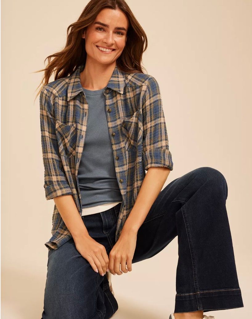 Selected styles of plaids $20 at Maurices