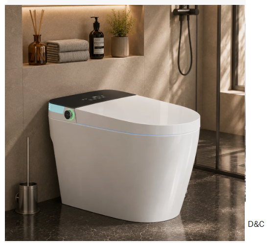 BCANHOME Smart Toilet with Tankless Bidet Wash, Auto Open Lid, 1.28 Gallons Auto Dual Flush, Heat Seat, Warm Wash/Dryer, Soft Closing, Remote Control SMT002