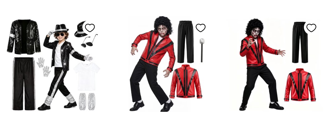 Litotall Red Leather Jacket Pop Star Costume for Kids,80s Disco Outfits for Boys,Retro Rockstar Costume Boys with Mike,80s Party Wear,Halloween Costumes for Kids (RED,10-12 Years)