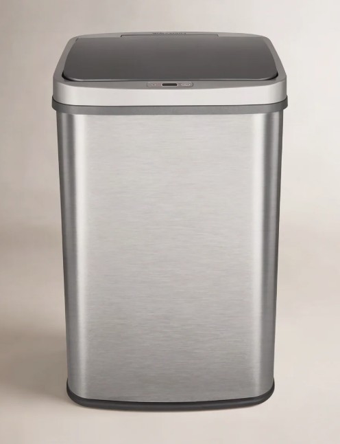 NineStars 13.2 Gallon Stainless Steel Motion Sensor Trash Can