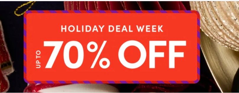 Wayfair: Up to 70% Off Holiday Deal Week