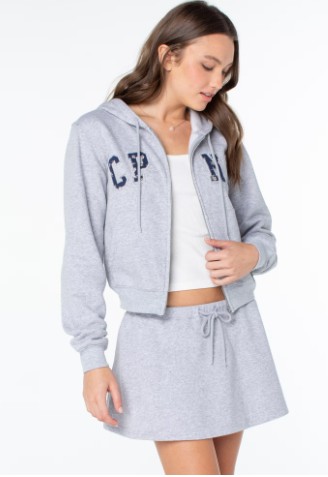 Celebrity Pink Women’s Signature Zip Up Fleece Hoodie Sweatshirt, Sizes XS-XXXL