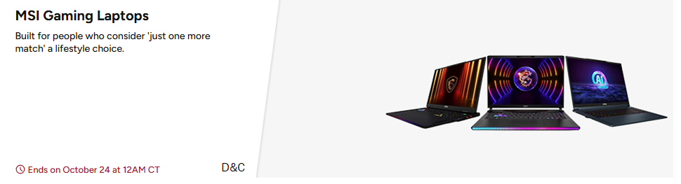 MSI Gaming Laptops