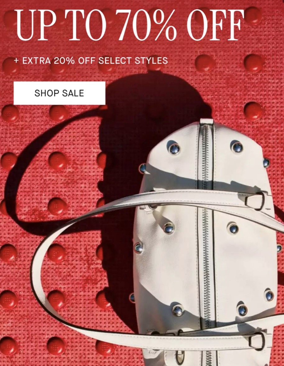 Kate Spade Outlet Up to 70% off + an extra 20% off select styles