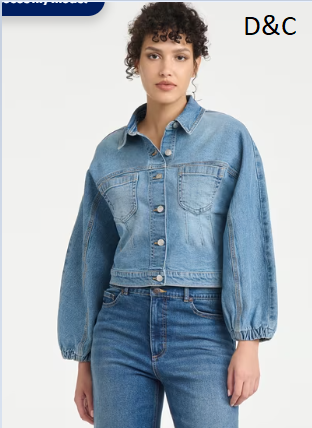 Sofia Vergara Women’s Darted Denim Waist Jacket, Sizes XS-XXL
