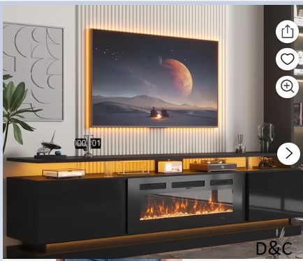 Sonegra Modern Fireplace TV Stand