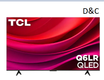 TCL – 65″ Class Q6LR Series 4K UHD HDR QLED Smart TV with Roku TV (2026)