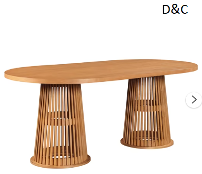 Beautiful by Drew Oval Dining Table, Warm Honey