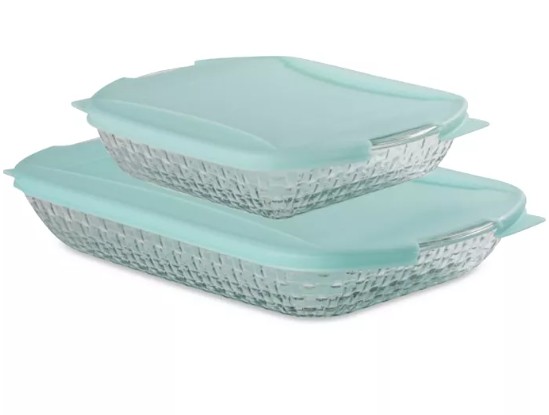 Basketweave Embossed 4-Piece Bakeware Bundle
