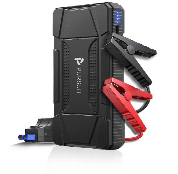 Pursuit – 800A Portable UltraSafe 12V Jump Starter & 6400mAh Power Bank with Emergency Multi-mode Flashlight