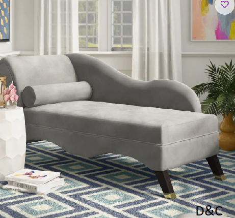 Schumacher Velvet Chaise Lounge