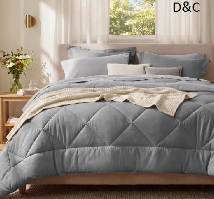 Bedsure Reversible Comforter Set, Bed in a Bag with Down Alternative Fill