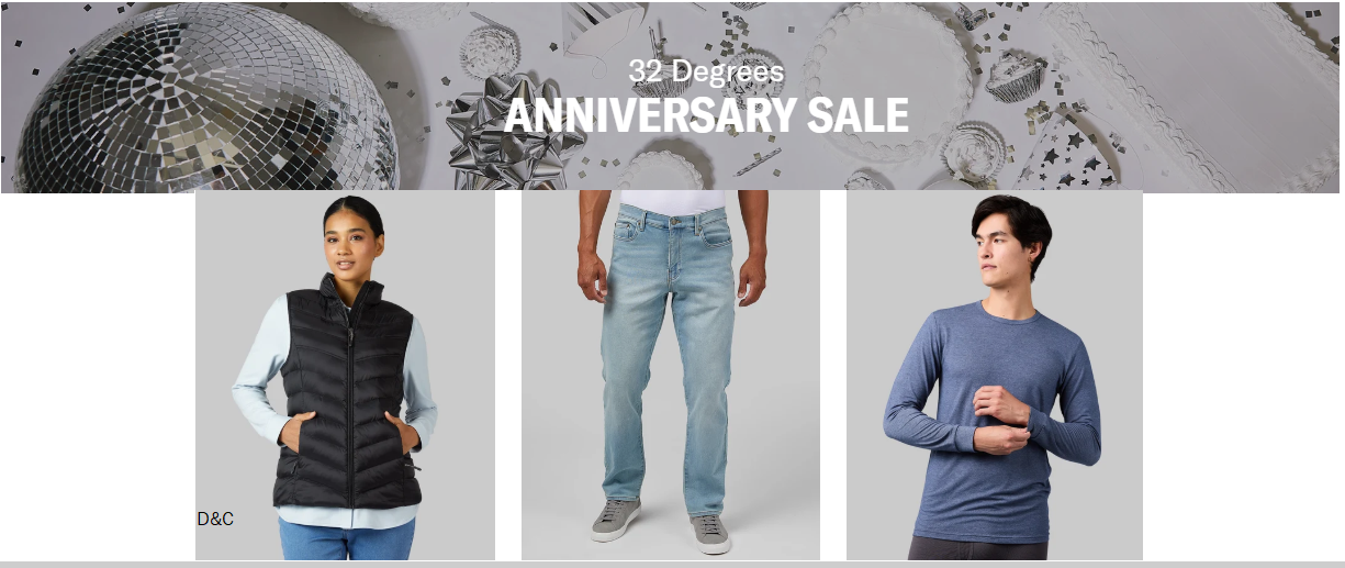 32° flash sale + free shipping