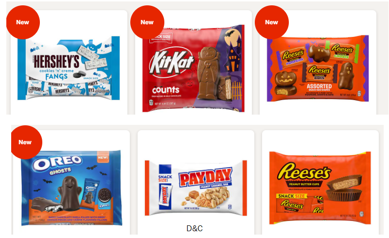 Buy 1 get 1 for $1 Halloween candy +Extra 15% OFF $35+sitewide* with code OCT15 or20% OFF $50+ Eligible Items Sitewide with code OCT20