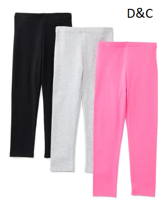 Wonder Nation Baby and Toddler Girls’ Pull On Leggings, Sizes 0M-5T