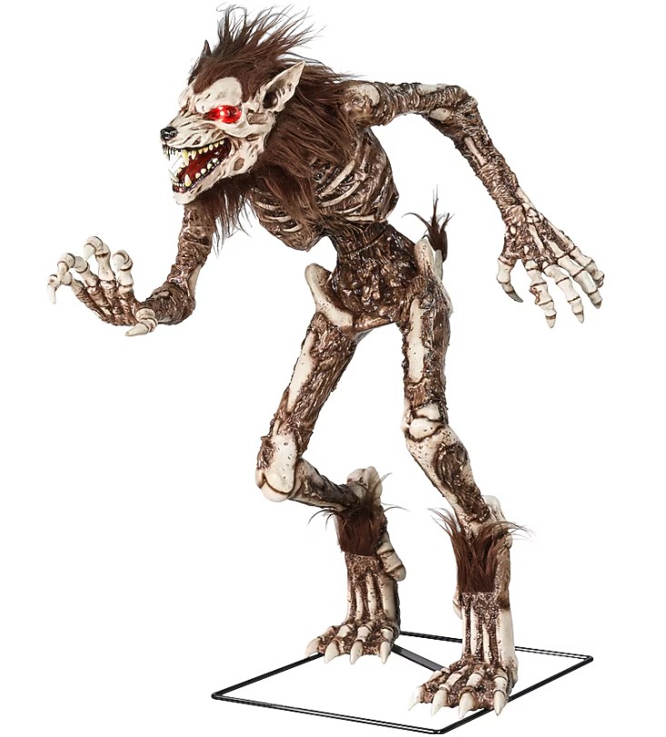 Haunted Living 3-ft Motion Activated Growling Lighted Werewolf Halloween Animatronic