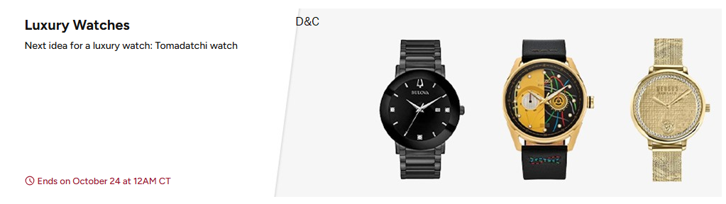 Luxury Watches on sale Upto 90% off on few items