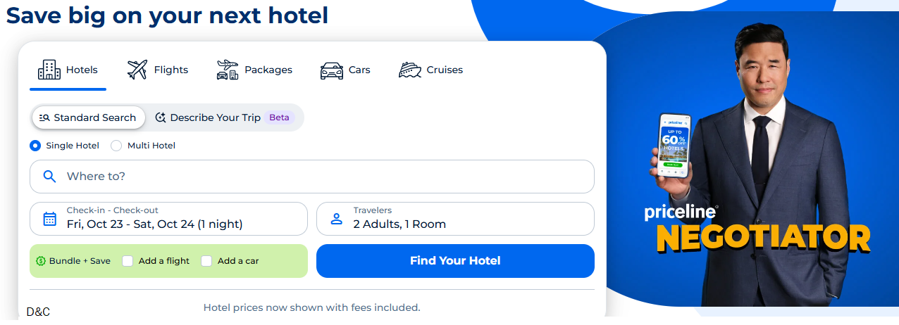 Priceline Holiday deals $31 Off $250 on Hotel Express Deals with code “NOTRICKS”. Must book by 11/2/26 9am ET.