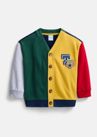 Wonder Nation Toddler Boys Button Down Varsity Cardigan, Sizes 12M-5T