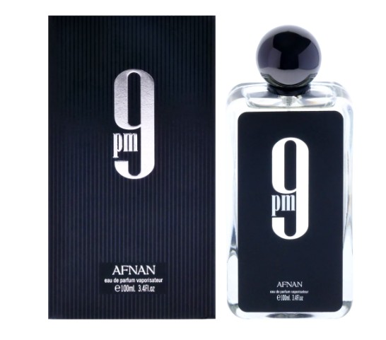 Afnan 9 PM Eau De Parfum Spray, Cologne for Men, 3.4 oz