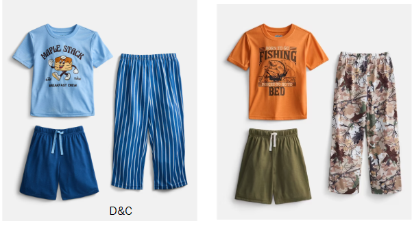 Wonder Nation Boys Short Sleeve Top, Shorts and Pants Transitional Sleep Set, 3-Piece, Sizes 4-18