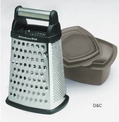 KitchenAid® Gourmet 4-Sided Stainless Steel Box Grater with Detachable Storage Container