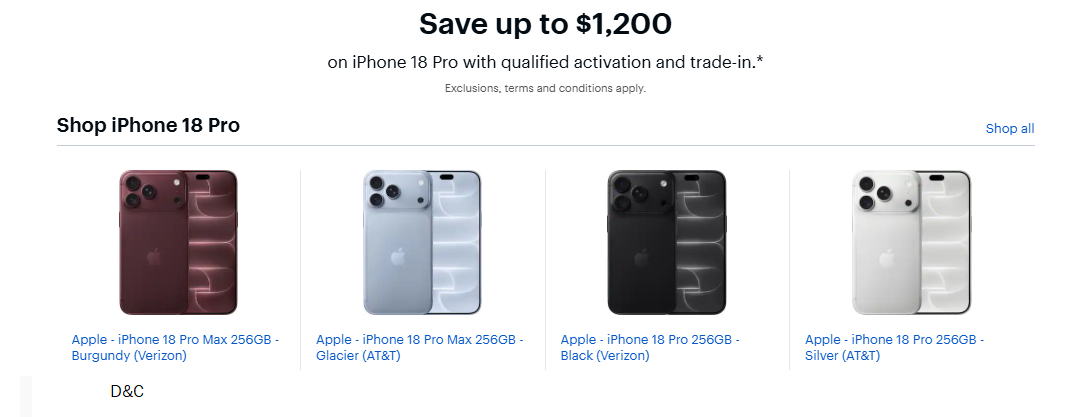 iPhone 18 Series and iPhone Duo