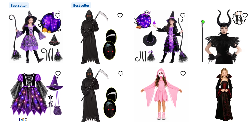 halloween costumes on sale