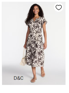 Time and Tru Women’s and Women’s Plus Double Cloth Midi Dress, Sizes XS-4X