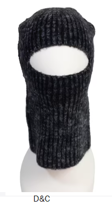 No Boundaries Mens Knit Ski Mask, Black, One Size
