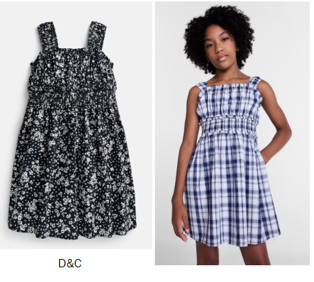 Weekend Academy Girls Printed Tank Dress with Smocked Waist, Sizes 4-18