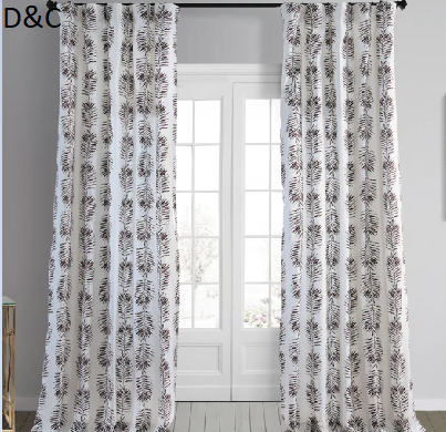 Gilson Paisley Harmony Printed Cotton Room Darkening Curtains – Single Panel